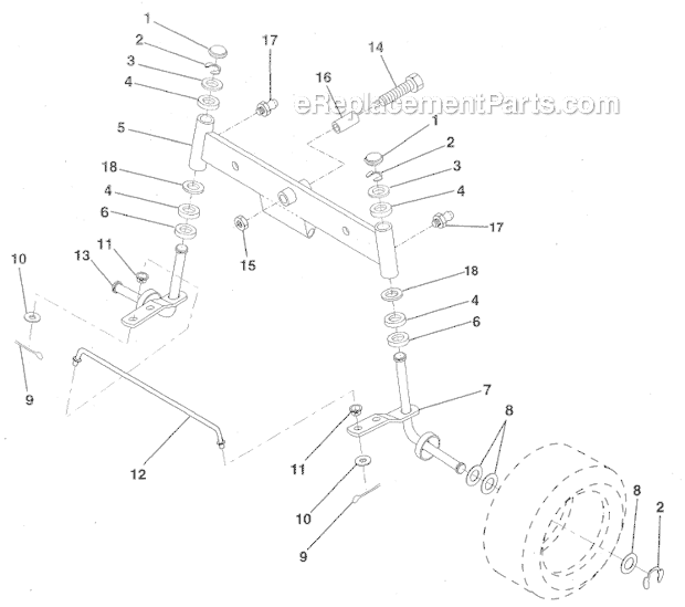 Weed Eater WE125R38A Lawn Tractor Page H Diagram